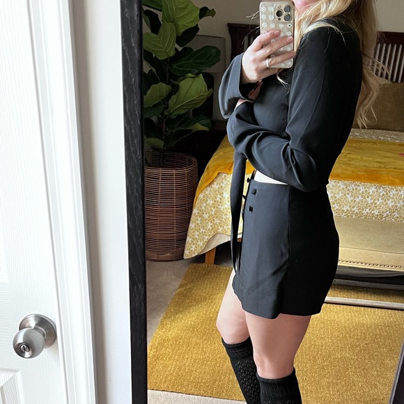 Lulus Jackets & Blazers - Lulus dressy black two piece black outfit set